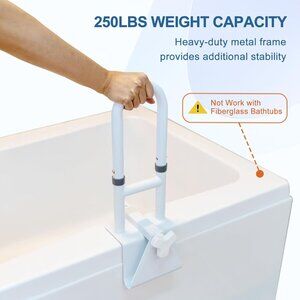 Hopo Adjustable Grab Bars for Elderly Bath Support